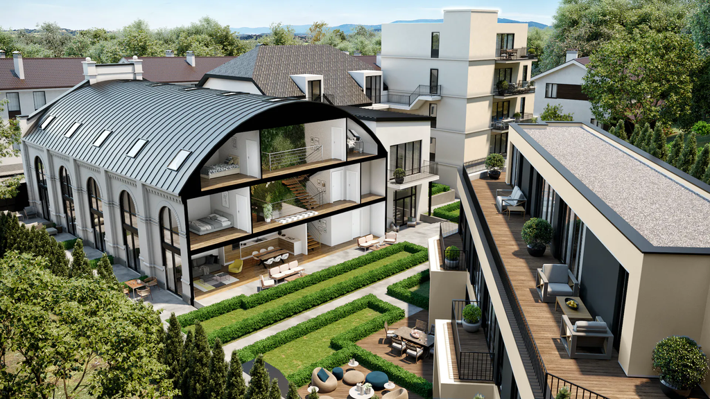 NEW APARTMENT AND TOWNHOUSES DIRECT BEHIND GRAFENBERG
